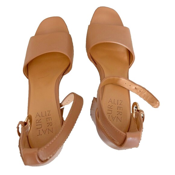 Naturalizer 6.5 Pearlyn Platform Sandal Leather Taupe - Picture 6 of 7